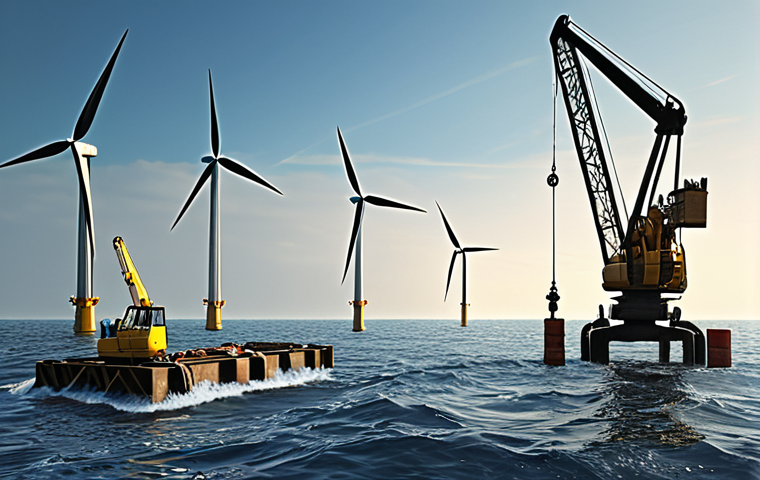 **Offshore wind farm construction:** Pile driving causing underwater noise, negatively impacting fish (communication, hunting).